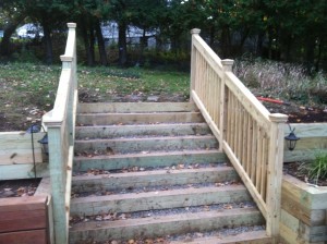 railing and steps