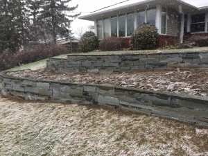 bluestone retaining wall