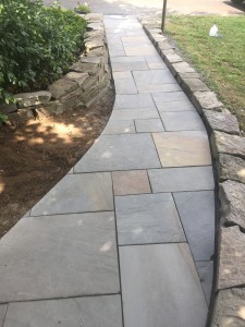 flagstone walkway