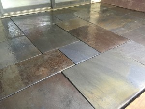 pattern flagstone patio