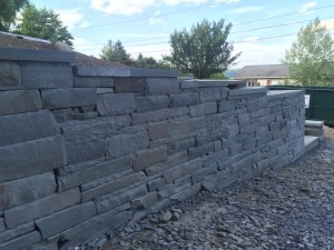 bluestone retaining wall