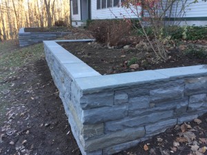 Bluestone wall