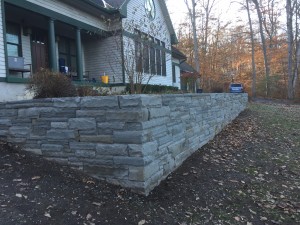 Bluestone wall