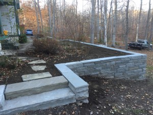 Bluestone wall