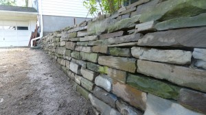 stone retaining wall