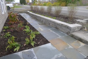 flagstone walkway
